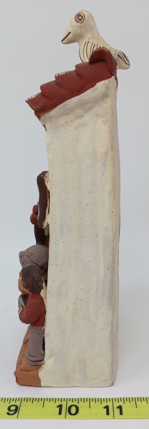 Peruvian Terra Cotta Clay Pottery Folk Art House Figures Elenor Menzie Imports 2