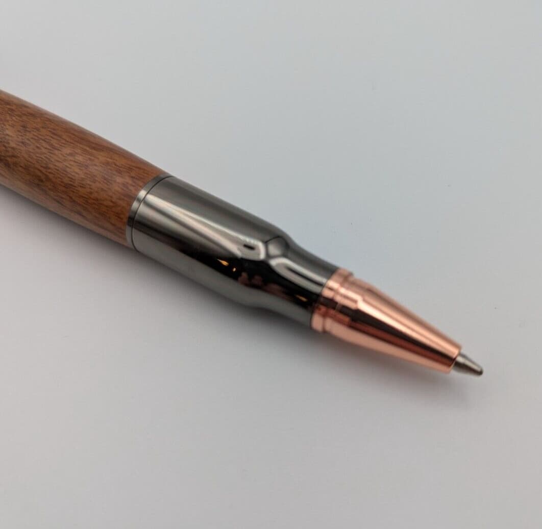 Bolt Action Pen Bullet  Gunmetal Wood Material Great Gift Dad Friend Groomsman 4
