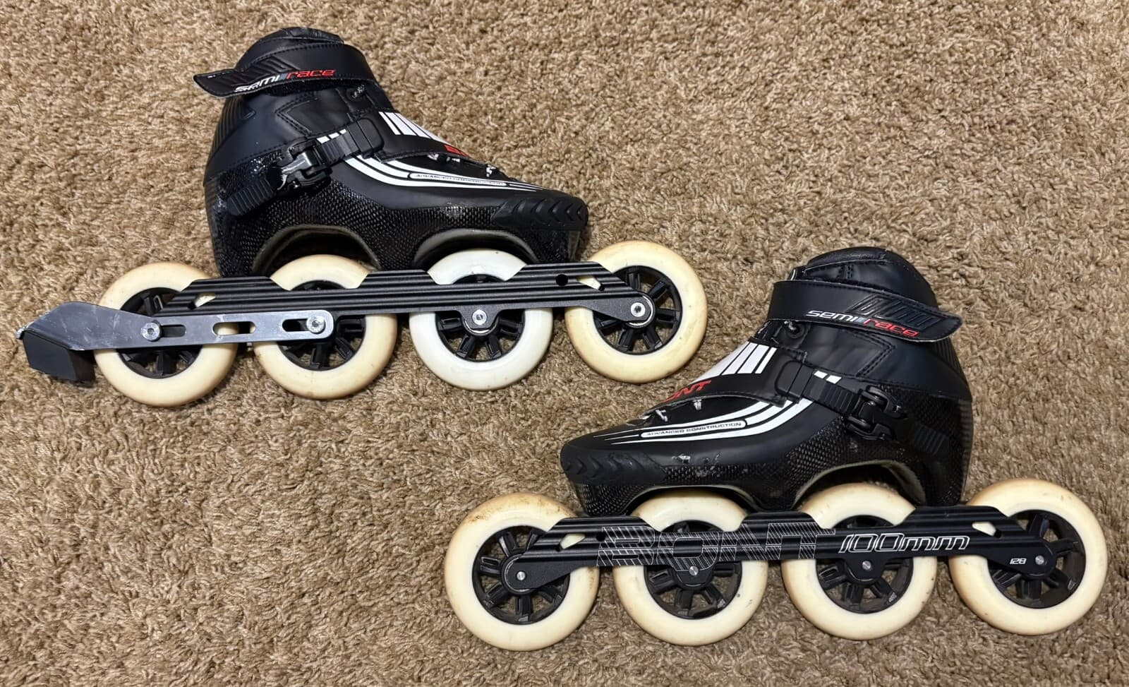 Bont Semi-Race black US size 5 1/2 / EUR 37.5 - 100 mm 84A wheels Inline Skates 3