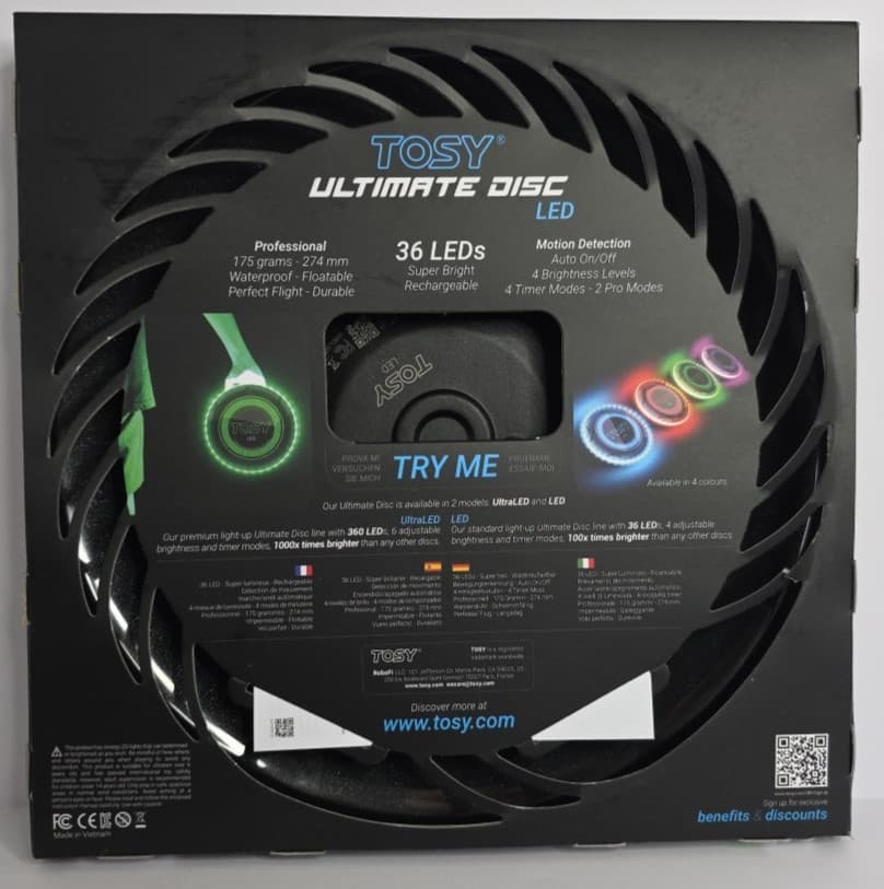 TOSY Flying Disc - 36 Mono-Color LEDs 3