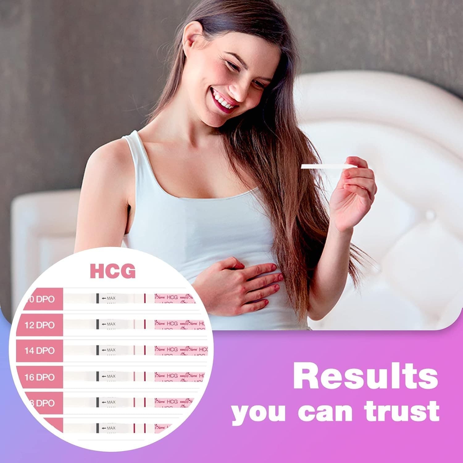 Easy@Home 100 Ovulation + 20 Pregnancy Test Strips – App-Enabled Kit 3