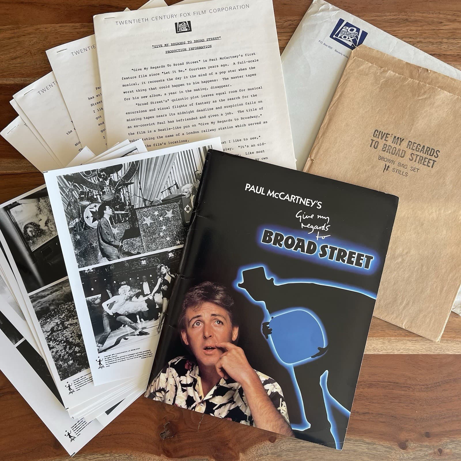 Paul McCartney Give My Regards To Broad Street Press Kit 19 Pc 1985 RARE MINT