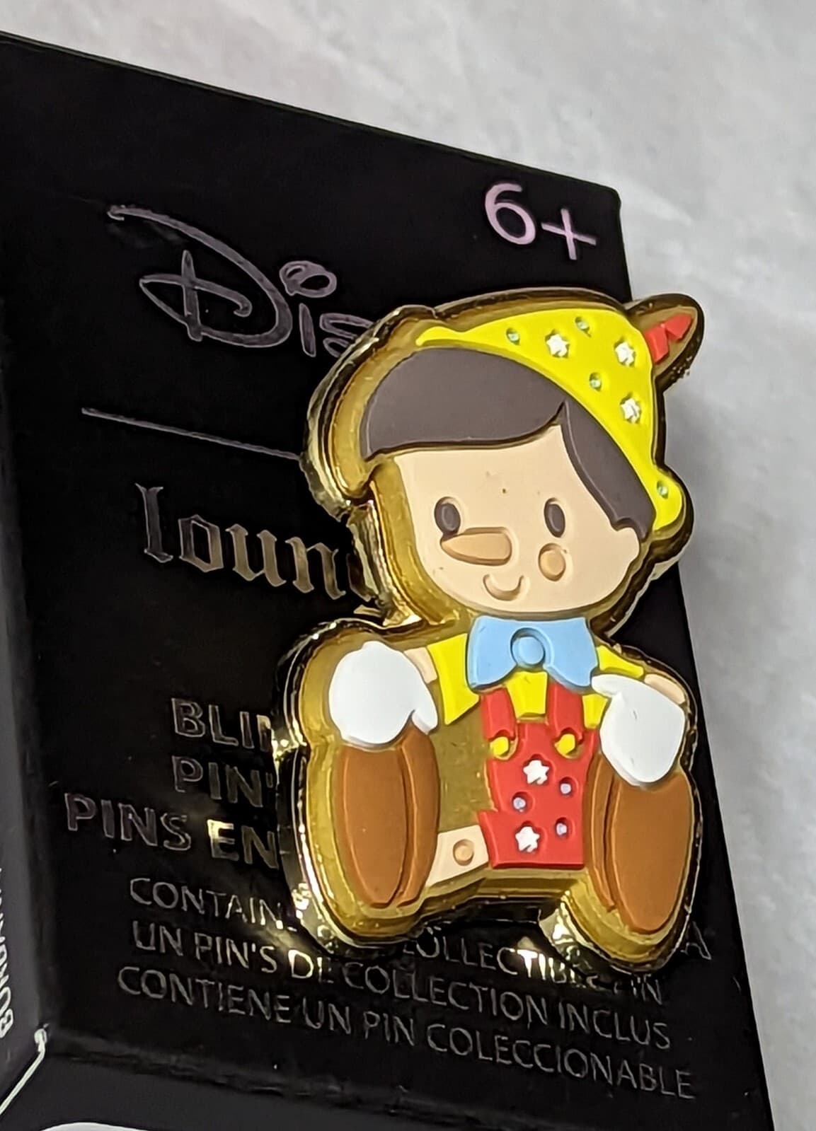 Loungefly Disney Sugar Cookie Portrait Free-D Blind Box Pin - Pinocchio - Opened