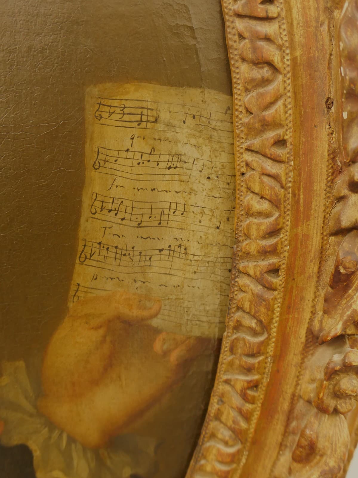 [HYMNIST]: Painted Portrait of Protestant Hymnist, ca. 1750s 3