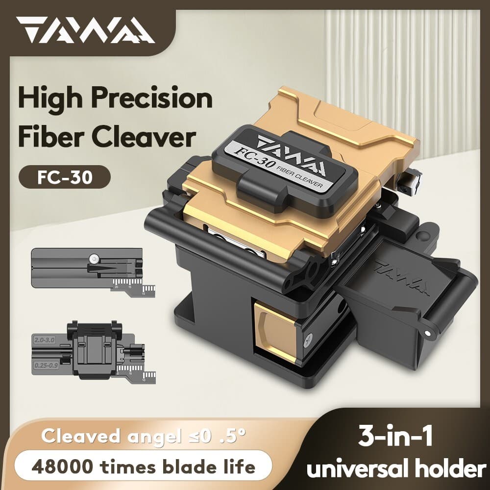 New High Precision TAWWA Fiber Optical FC-30 Fiber Cleaver with 3-in-1 Holder 2