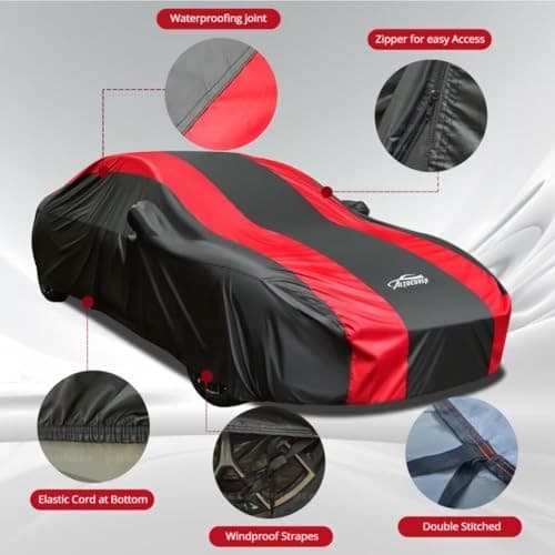Full Exterior Sedan Car Cover Waterproof All Weather Outdoor Protection with  4
