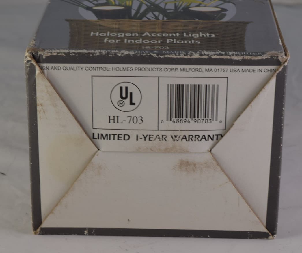 4 Indoor Accent Lights for Plants Holmes 10W Halogen Bulbs (Included) - Tested 5