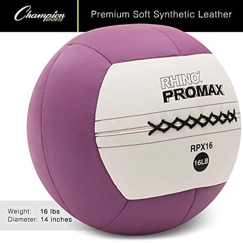  Rhino Slam Ball, 4-30 lb. Non-Slip Grip, Weightlifting, Crossfit, Home 16 LBS 3