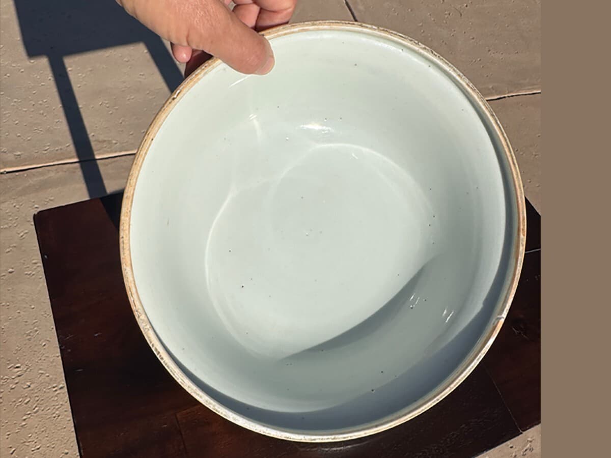 Rare Large 18th Century Chinese Export Blue & White Porcelain Bowl 3