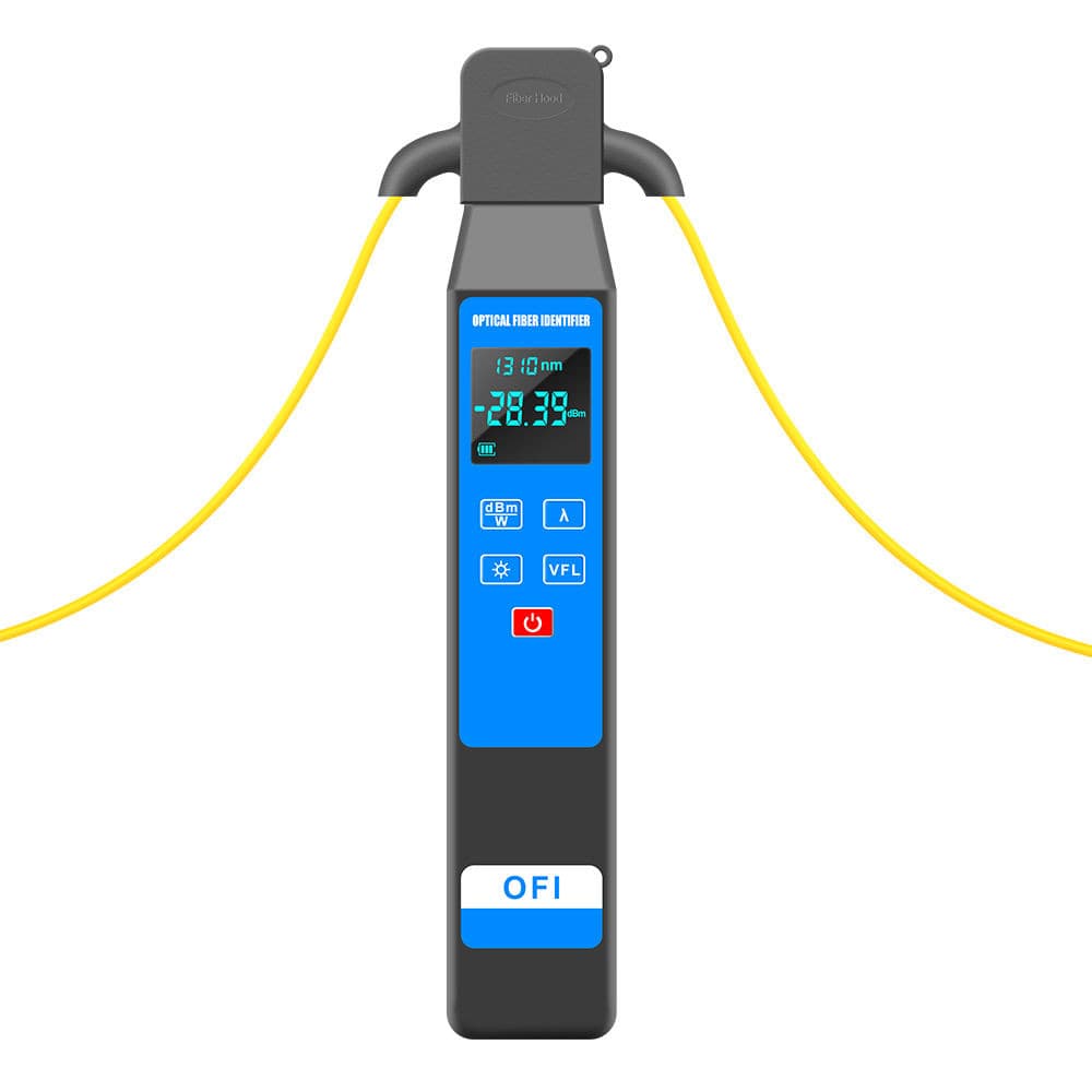 NEW Fiber Optic Identifier Built-in -50~+26dBm OPM+VFL：10KM Visual Fault Locator 2