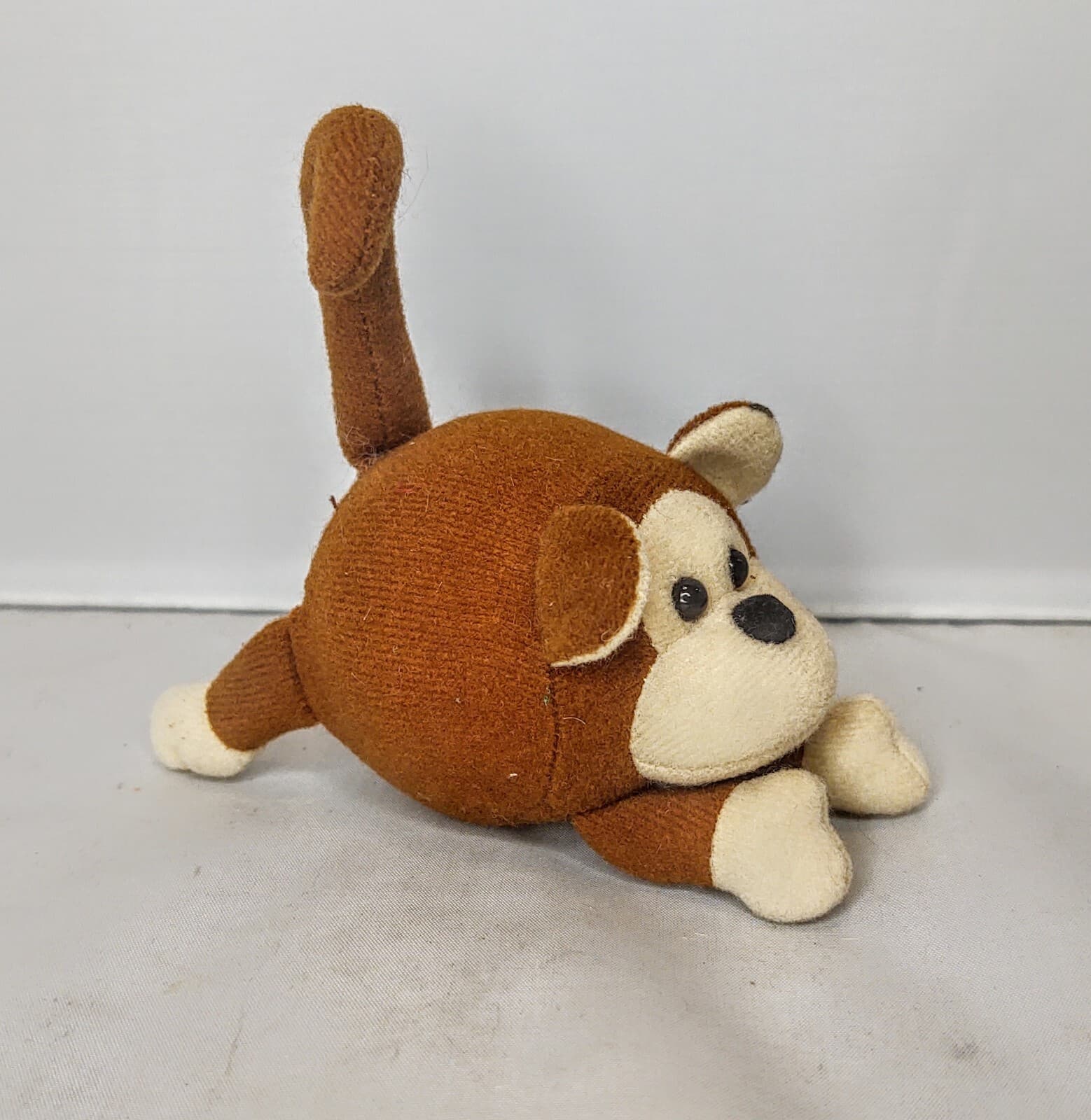 Vintage Tyco Zooballs brown monkey 1996 plush stuffed animal Zoo Ball