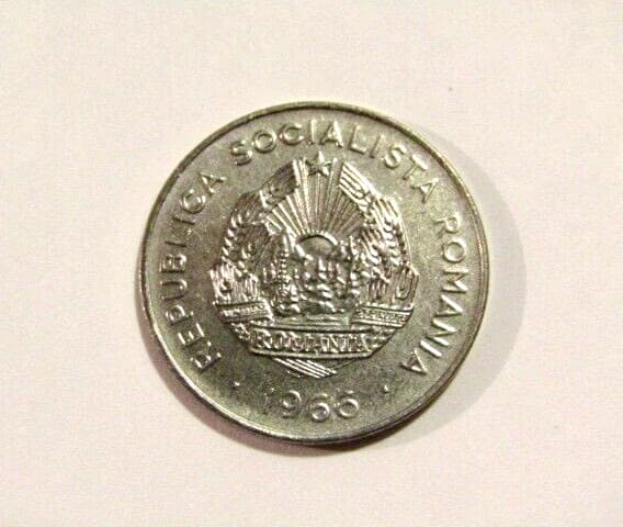 Romania 1966 25 Bani unc Coin Farmer 2