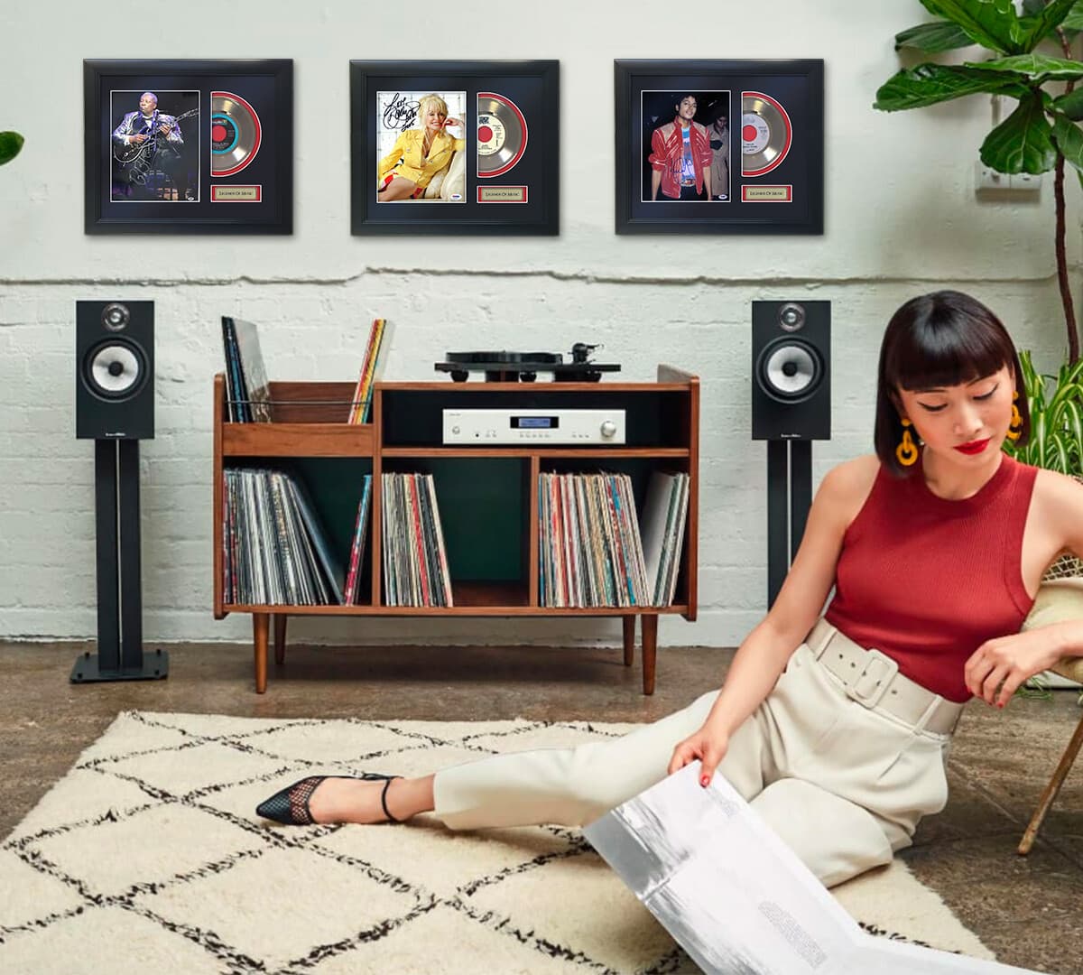 Quit Riot "Mental Health" Framed Gold Record Reproduction Signatures 4