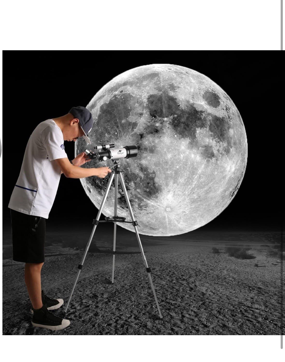 Gskyer AZ70400 400mm Astronomical Refracting Telescope 70mm Aperture AZ Mount 5