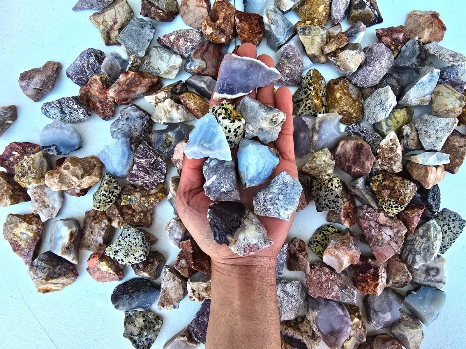 Mexico Crystals Mix Raw Rough Stones Bulk Lot for Tumbling Healing Collecting 6