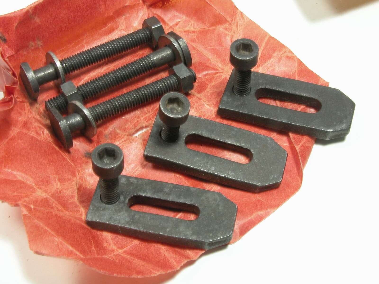 Unimat DB/SL T-Slotted Work & Fixture Plate & 3 Clamps, Ref No 1261 6