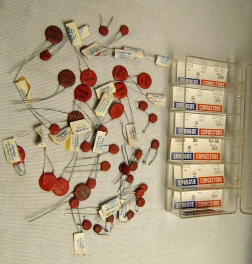 Sprague Capacitors VTG NOS/Reclaim 40Pc Lot Ceramic Disc 5GA-D33,D27,D25,D22,D20 2
