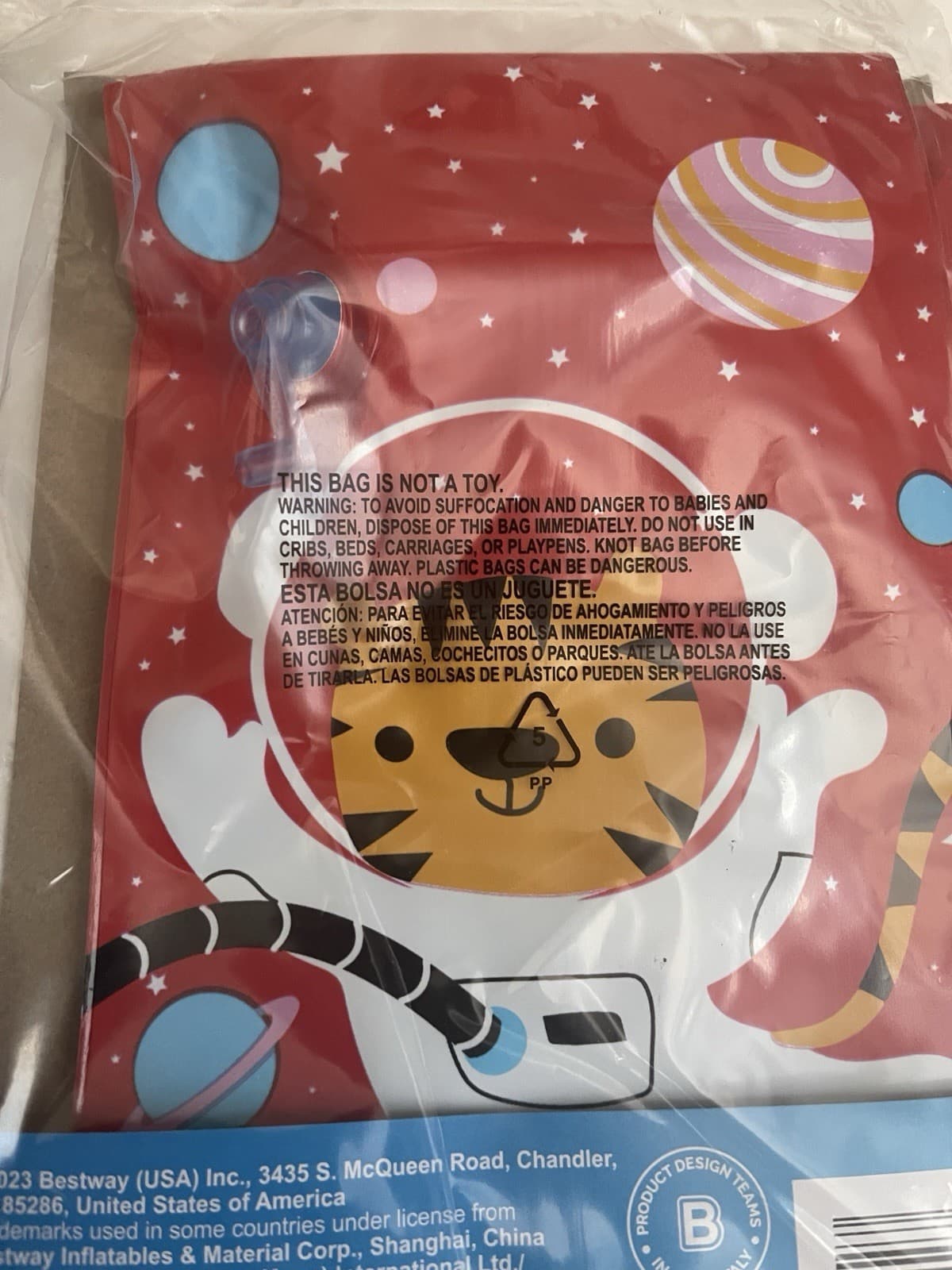 2 Bestway H2O Go! ASTRO TIGER Armbands 12×6 in Inflatable Floaties New Free Ship 4