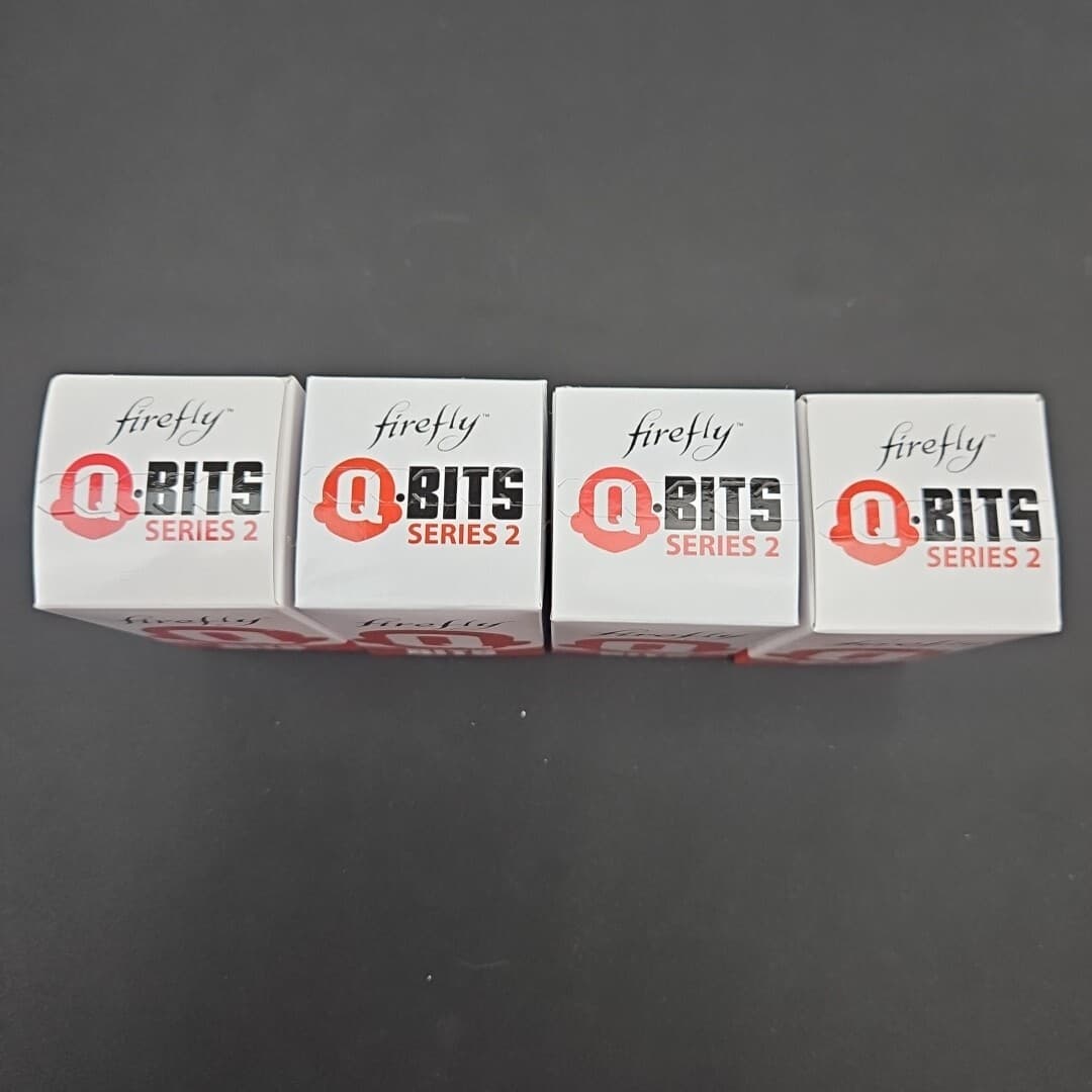 Q-Bit Series 2 - Firefly Loot Cargo Crate - QMx Q-Bits Mystery Figure Lot of 4 2
