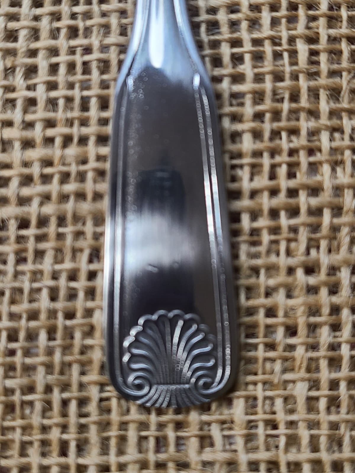 NEW IN box 12 stainless steel ice tea spoons By superior brand USA shell design 5