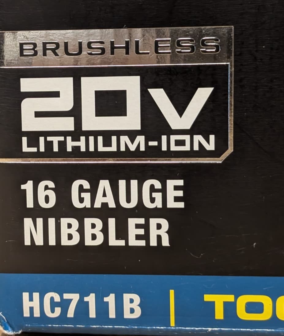 Hercules HC711B 20V Cordless 16 Gauge Nibbler - Tool Only - NEW IN OPEN BOX! 3