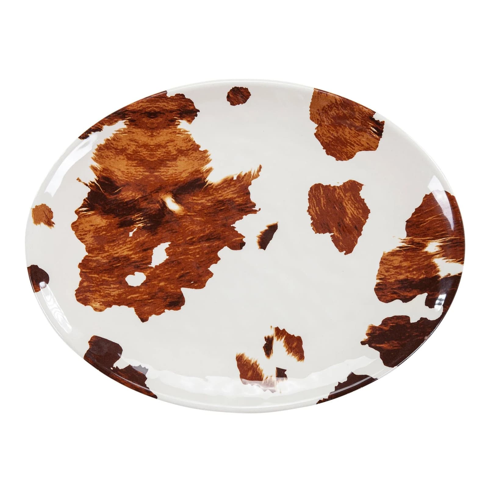 Paseo Road Elsa Cowhide Melamine Dinnerware Set 2