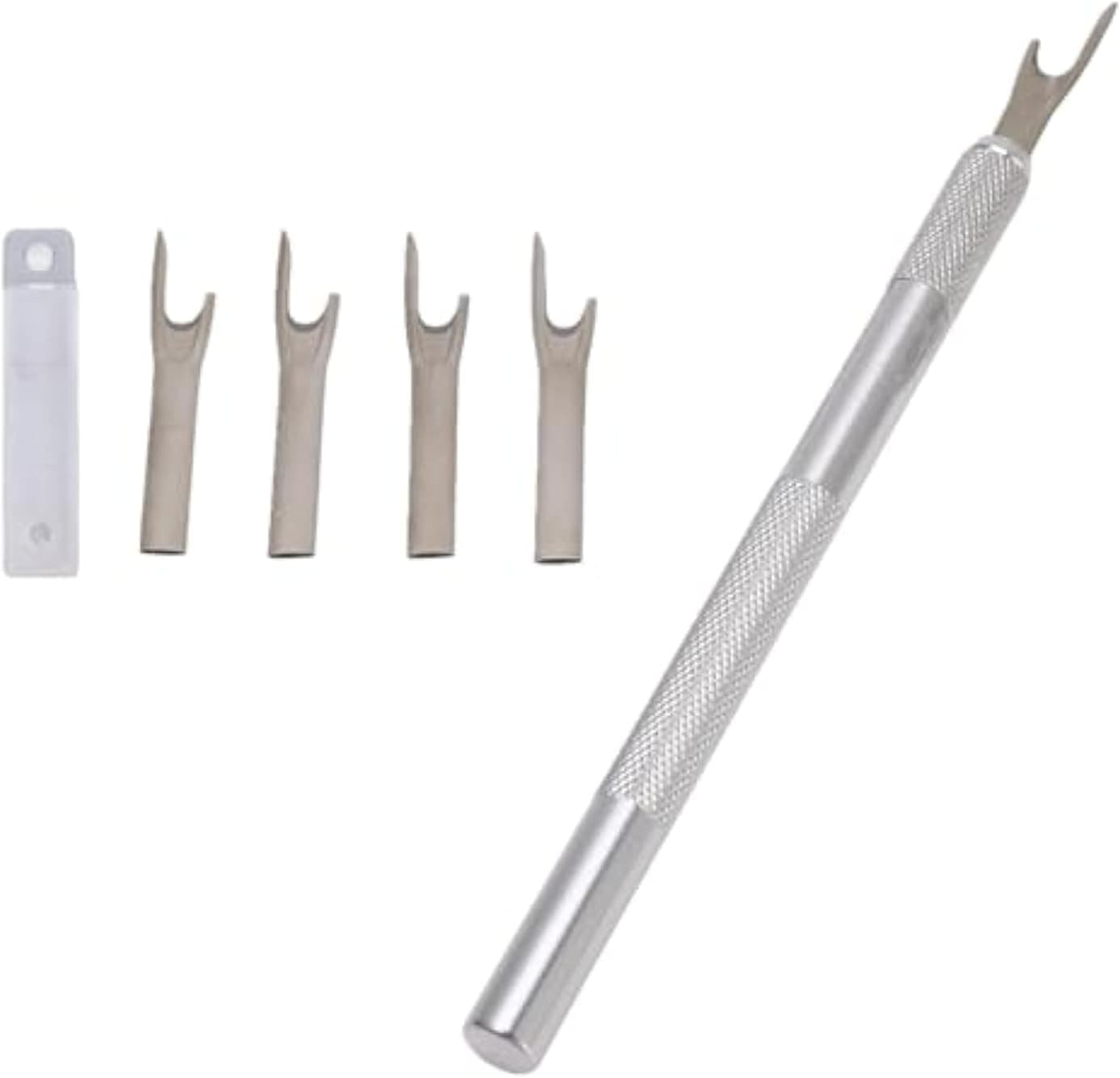 Seam Cutter, 5 Piece Metal Seam Ripper Set with Aluminum Alloy Handle Stitch U