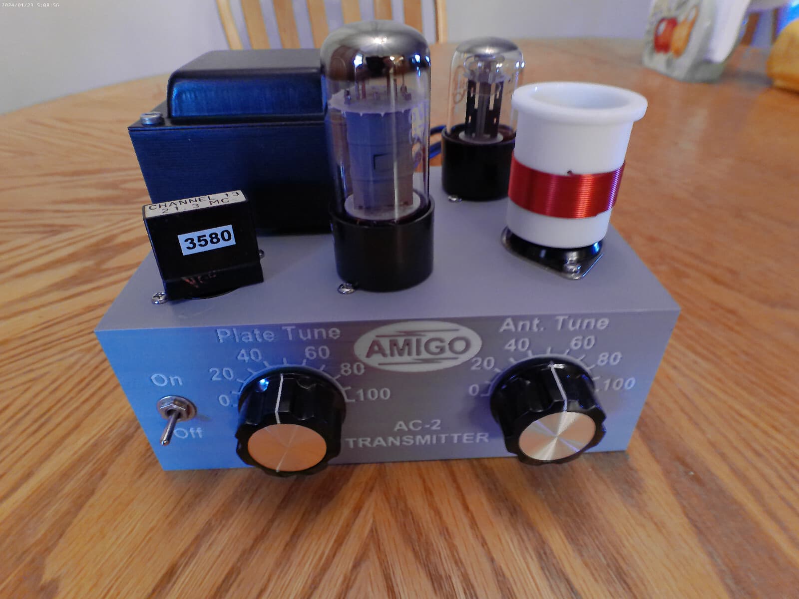 630/160/80 and 40 Meter 6V6 CW Transmitter