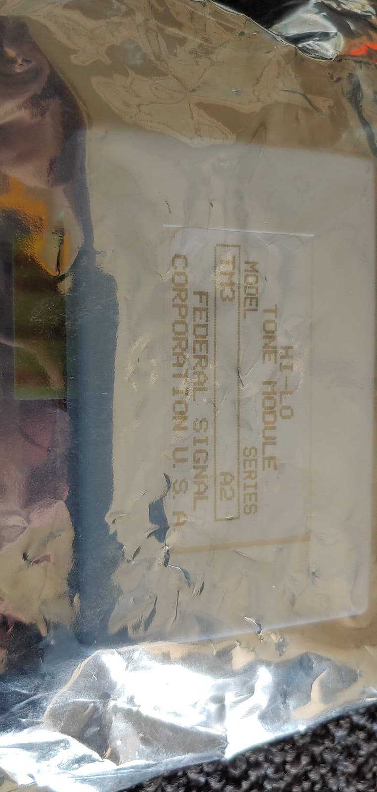 Federal Signal Hi-Lo Tone Module TM3 Series:A2 2