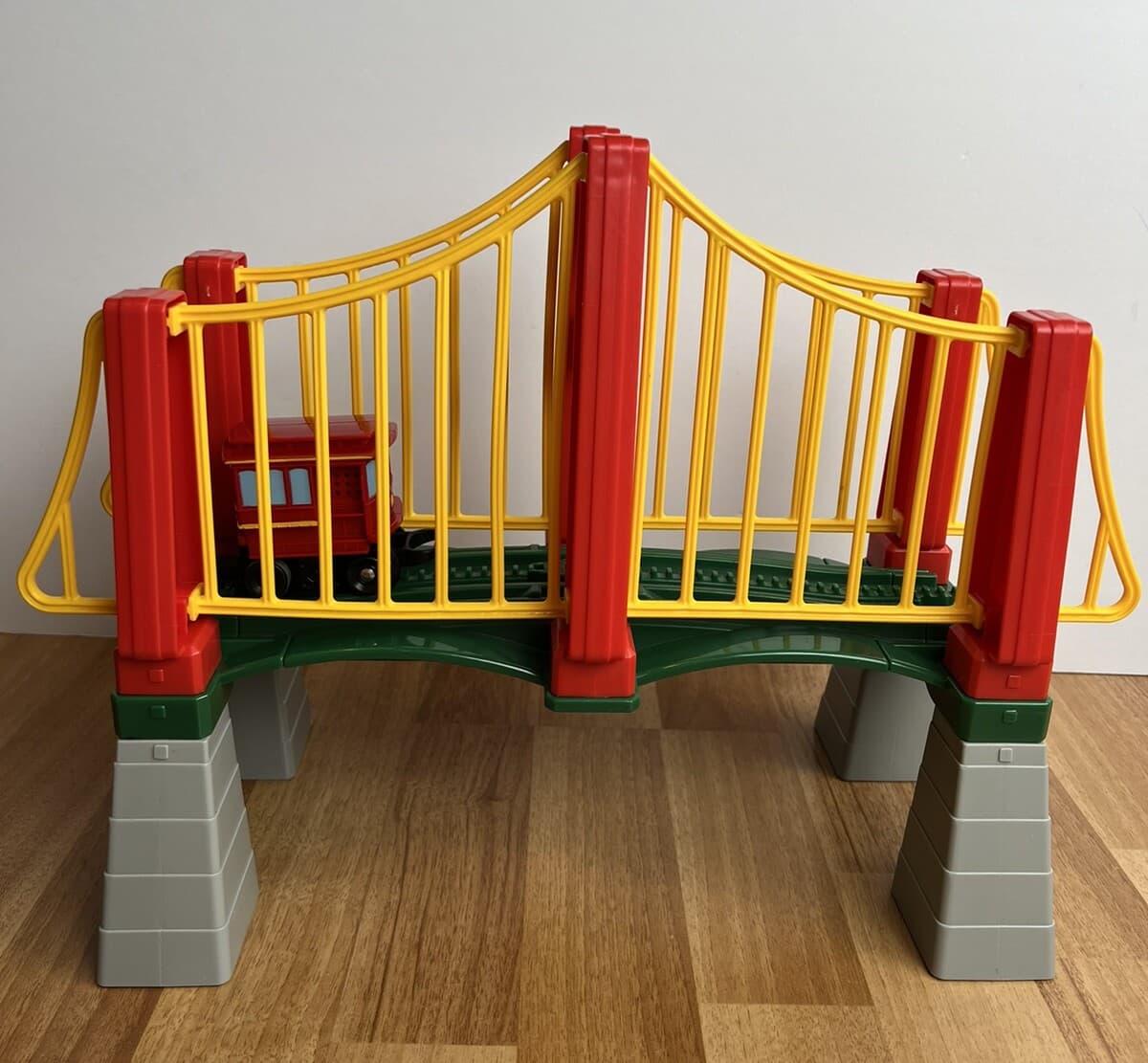 Fisher Price GeoTrax Rail & Road System Sky High Suspension Bridge C5216 2