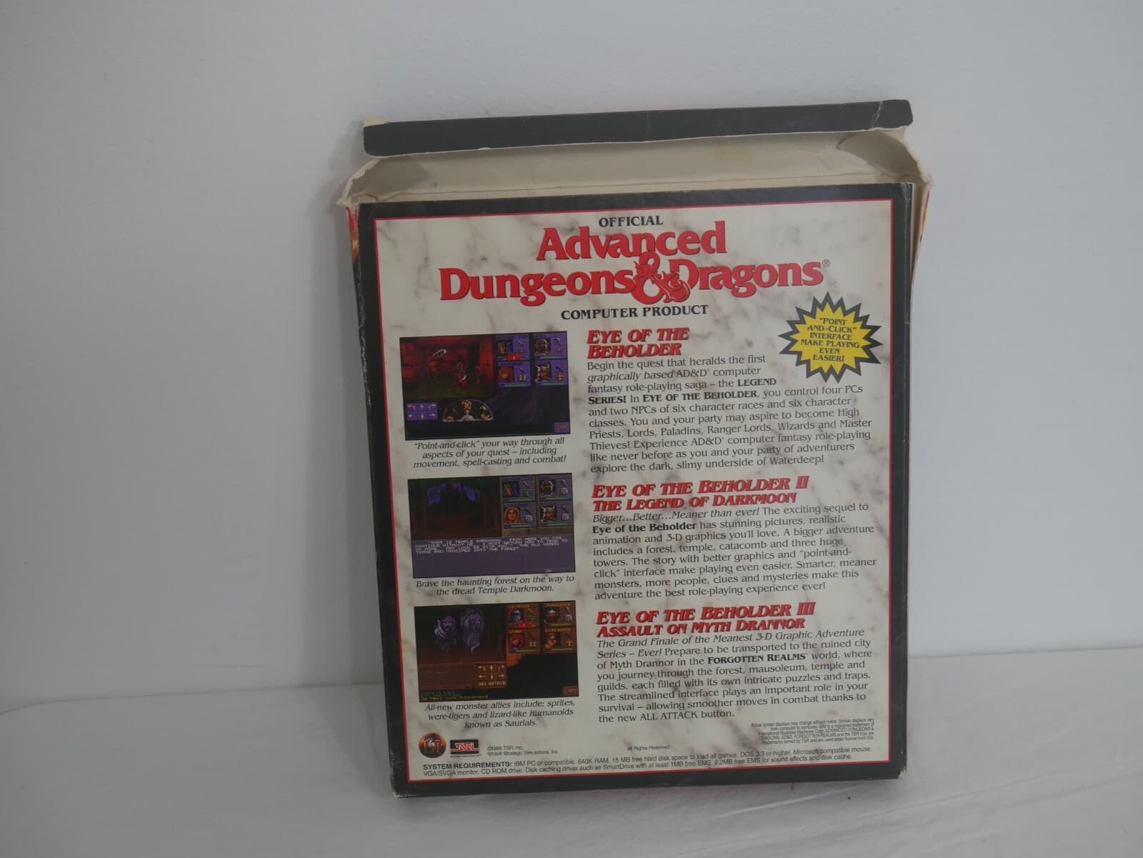 Official Advanced Dungeons & Dragons (EYE OF THE BEHOLDER 1,2,3)CD-ROM (1D1) 2