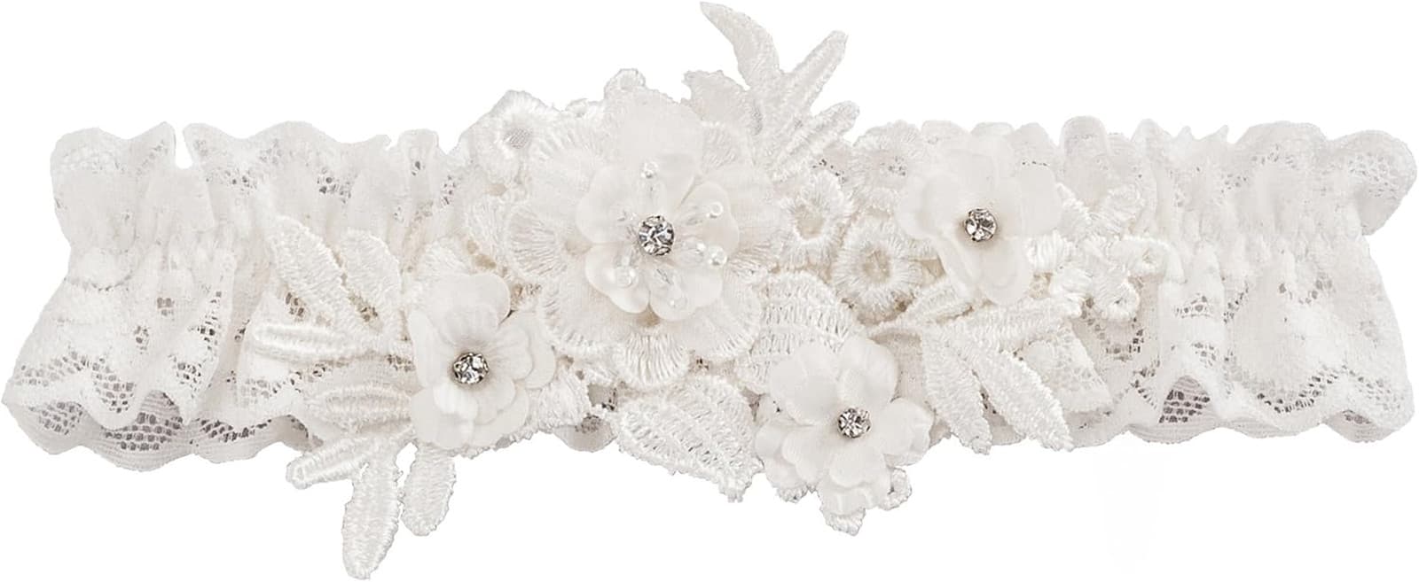 Floria Bridal Garter, Ivory 4