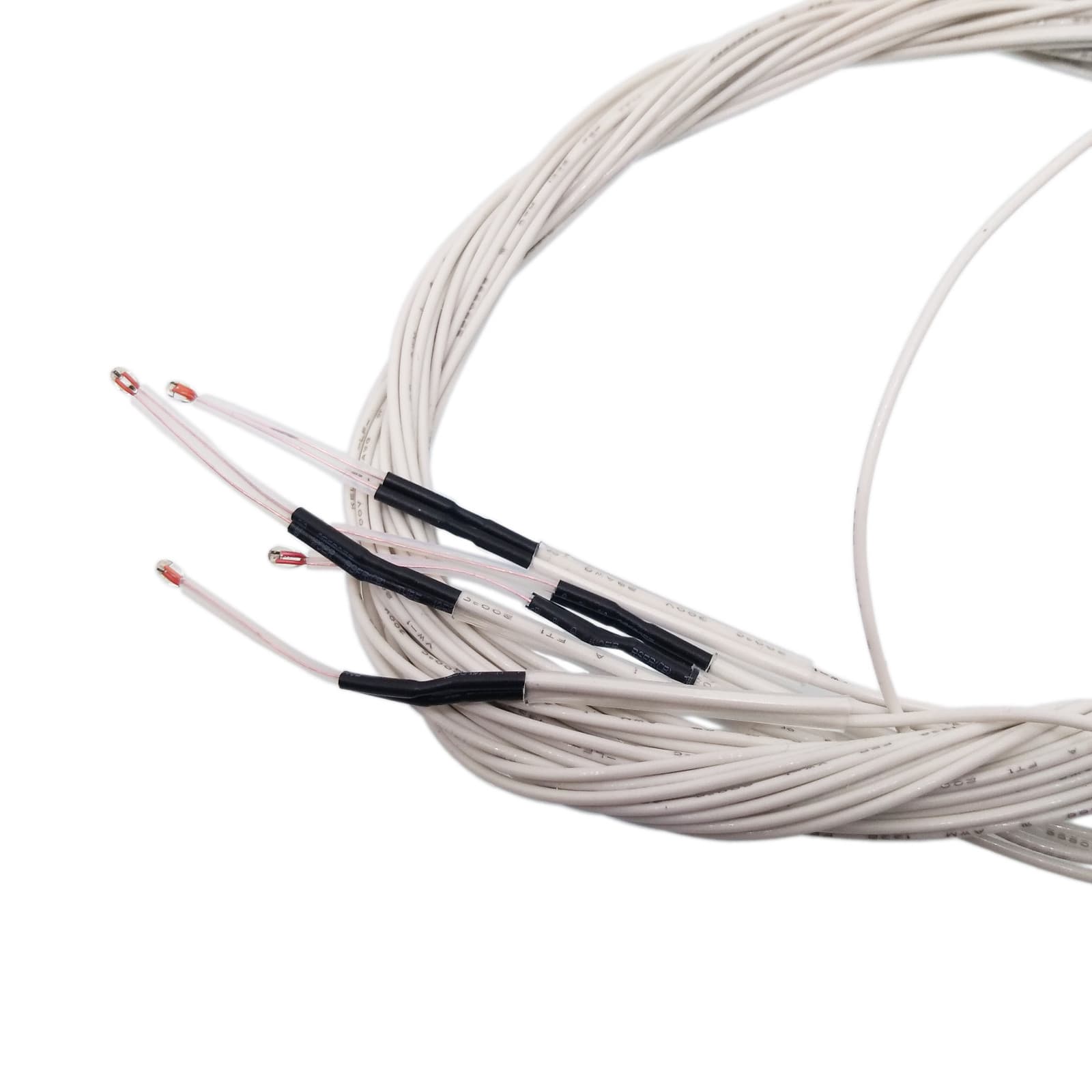 US Stock 5pcs 100k Ohm 3950 1% NTC Thermistor with 1m Wire 2