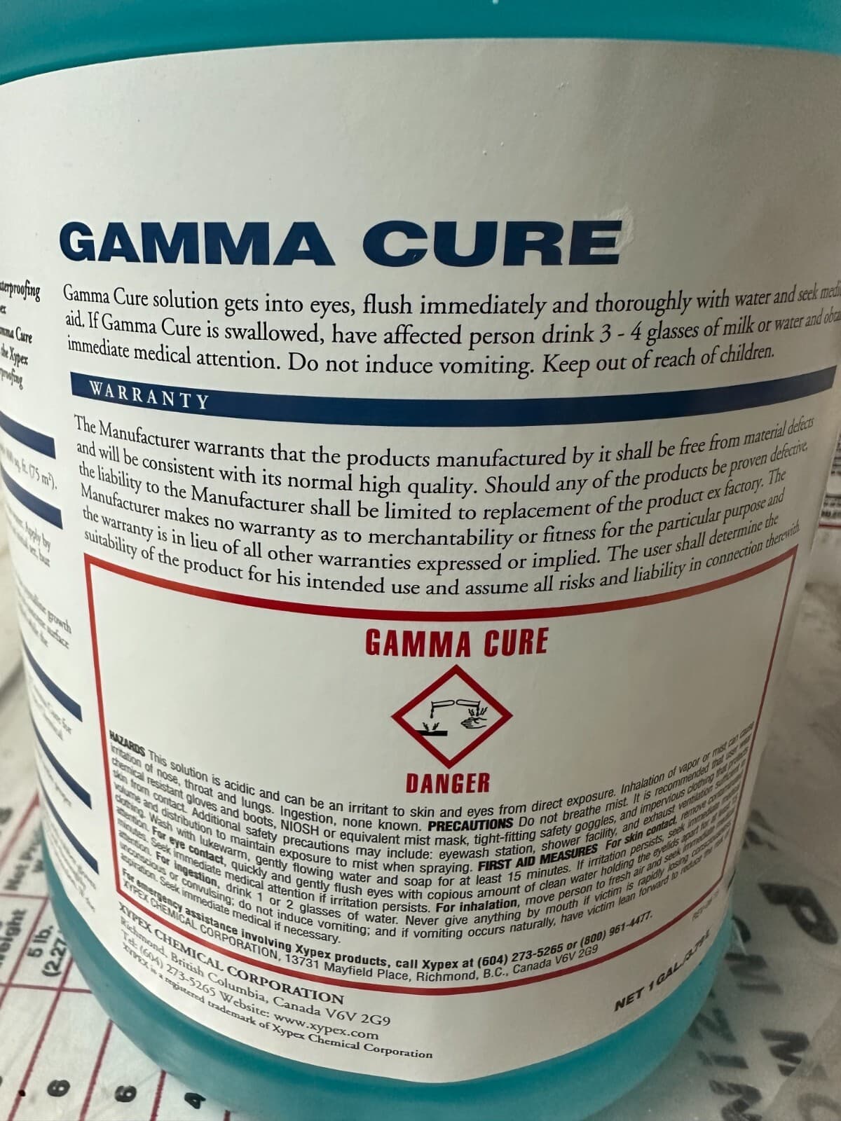 XYPEX - Gamma Cure - Cementitious Crystalline - Curing - Concrete Waterproofing 3