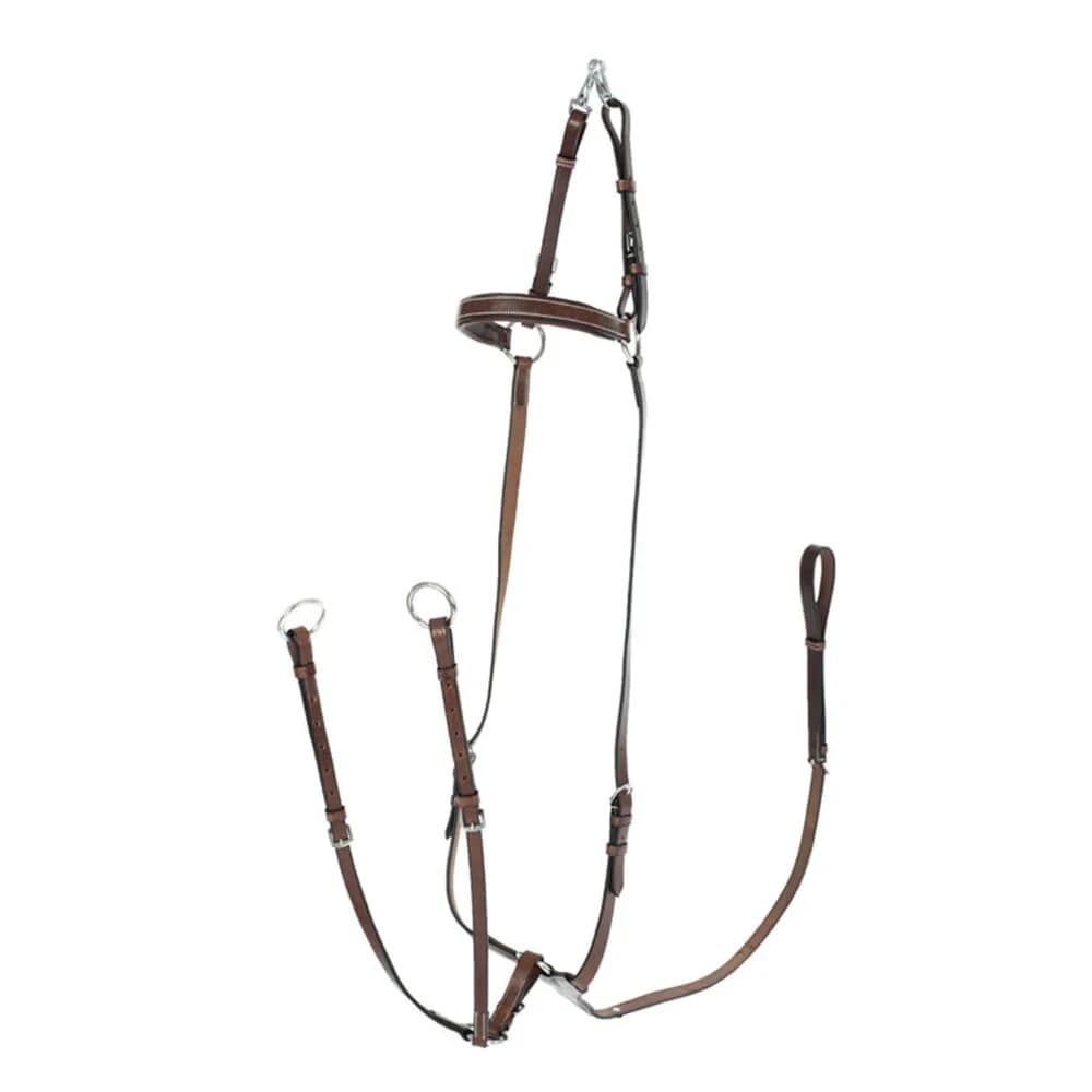 Horze Adjustable Hunting Breastplate - Light Brown Horse