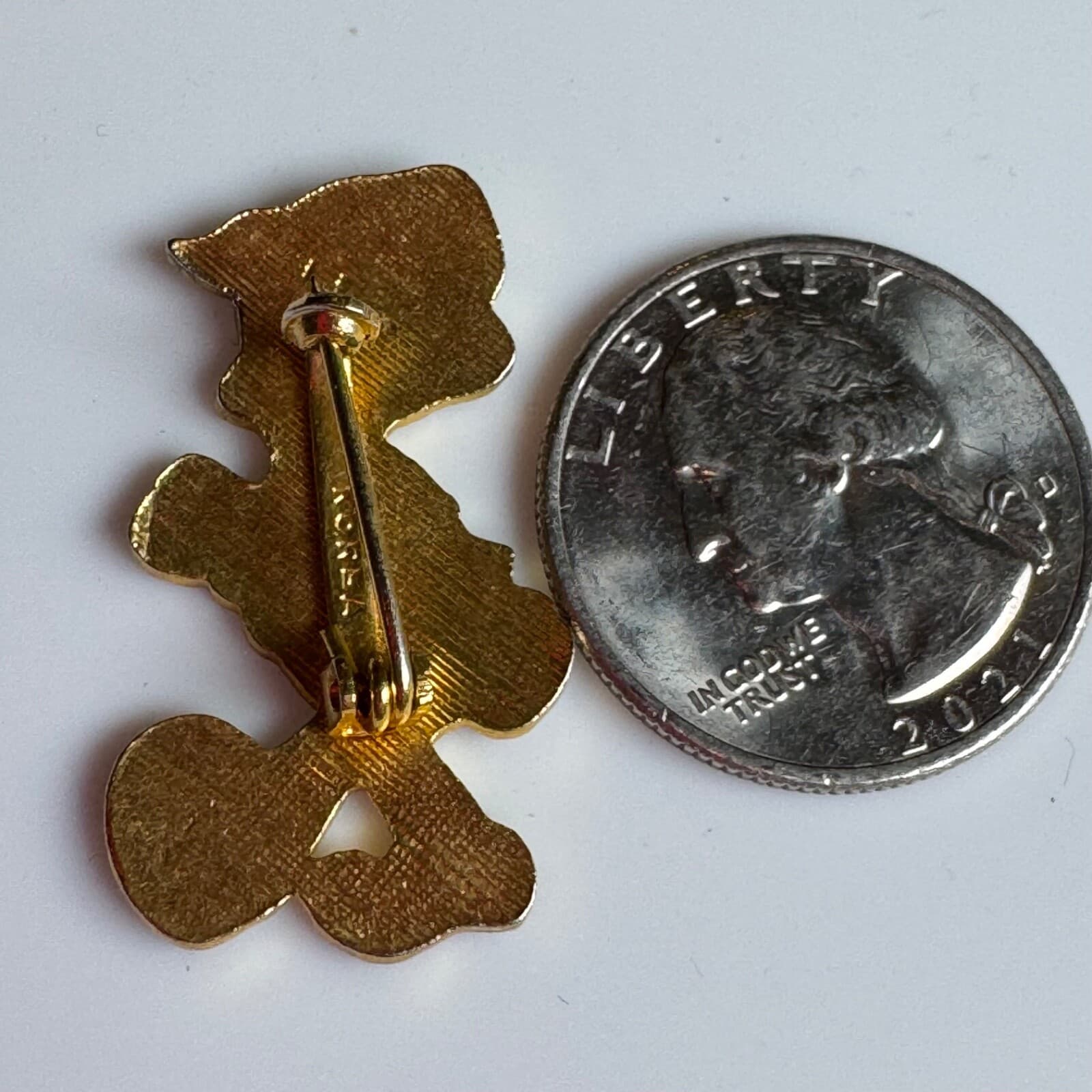 Vintage Pinocchio Enamel Lapel Pin Disney Made in Korea 3