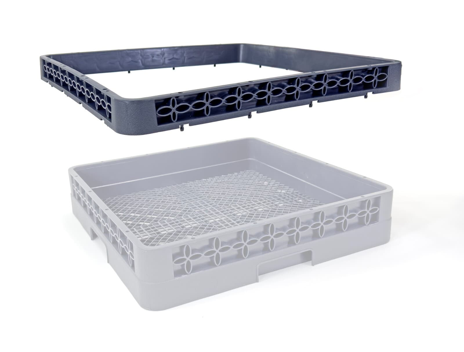 Full-Size Open Glass Rack Extender | Full-Size Combination | Gray (2 Pack) 3