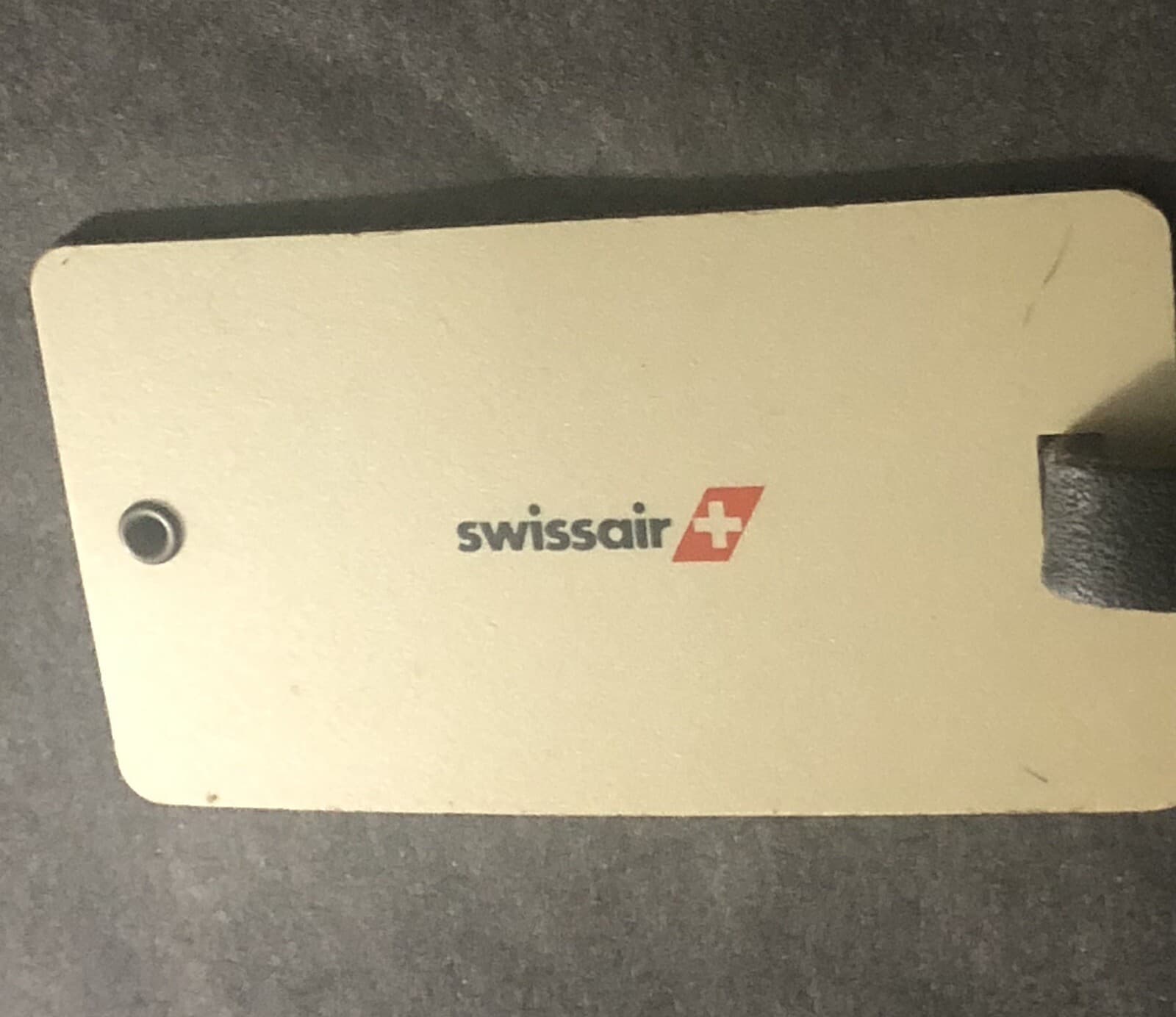 Vintage swiss air airline travel club member Pass card Luggage Tag SWISSAIR 4