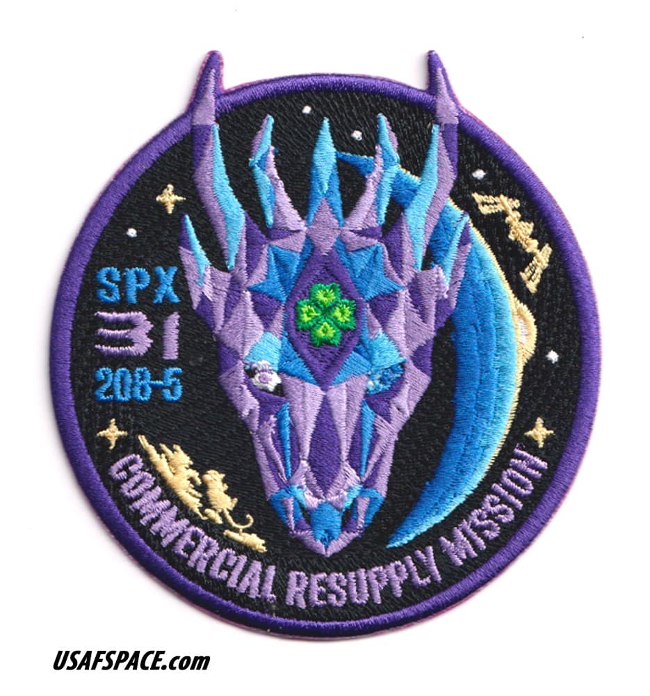 Authentic SPX-31-SPACEX CRS-31 NASA ISS RESUPPLY Mission-A-B Emblem SPACE PATCH 4