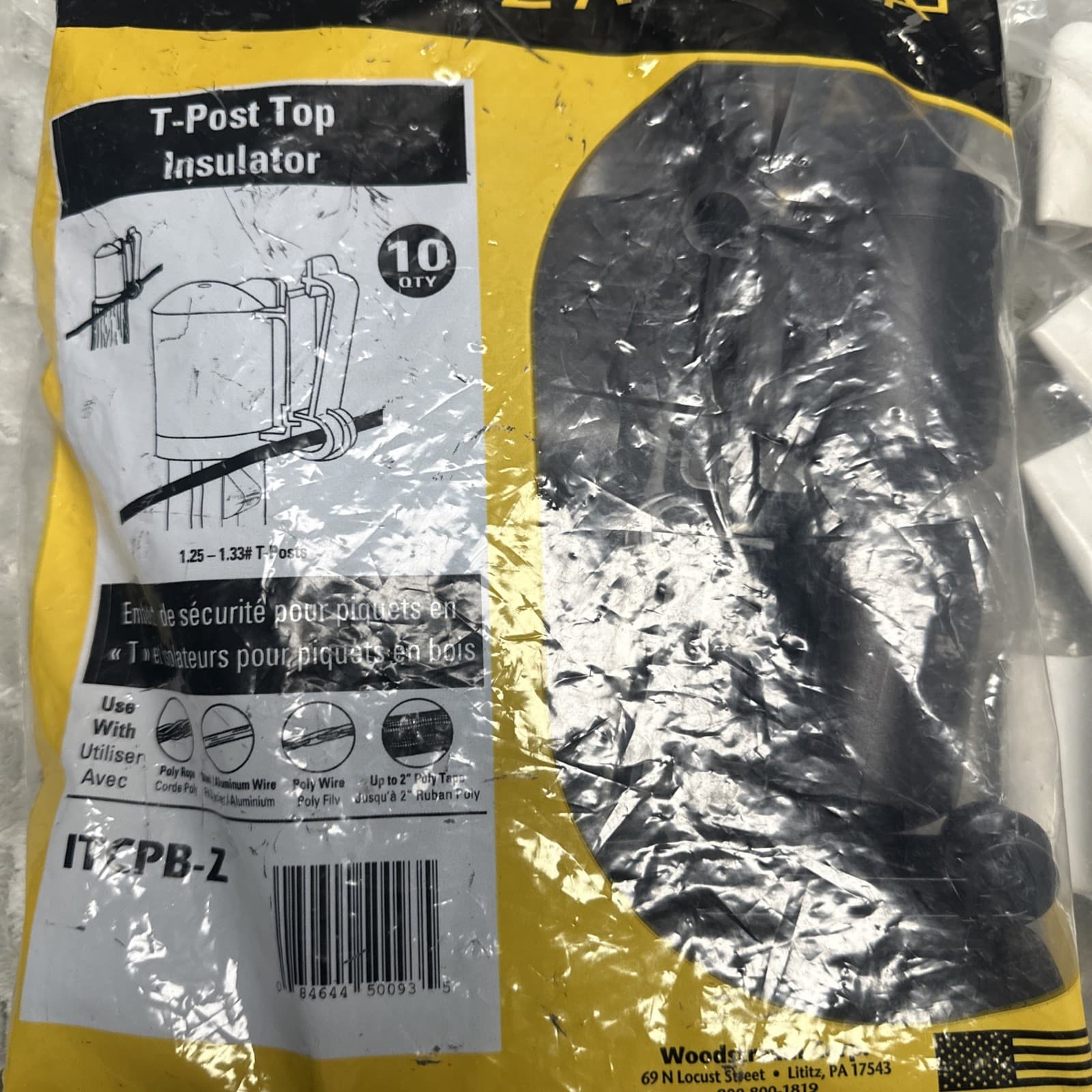 Safe T Post Caps 25 & Top Insulators 10 Electric Fence Zareba 3