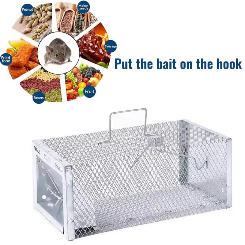 2 Pack Rat Trap Automatic Continuous Cycle Mouse Traps Easy to Set Up and Reuse 4