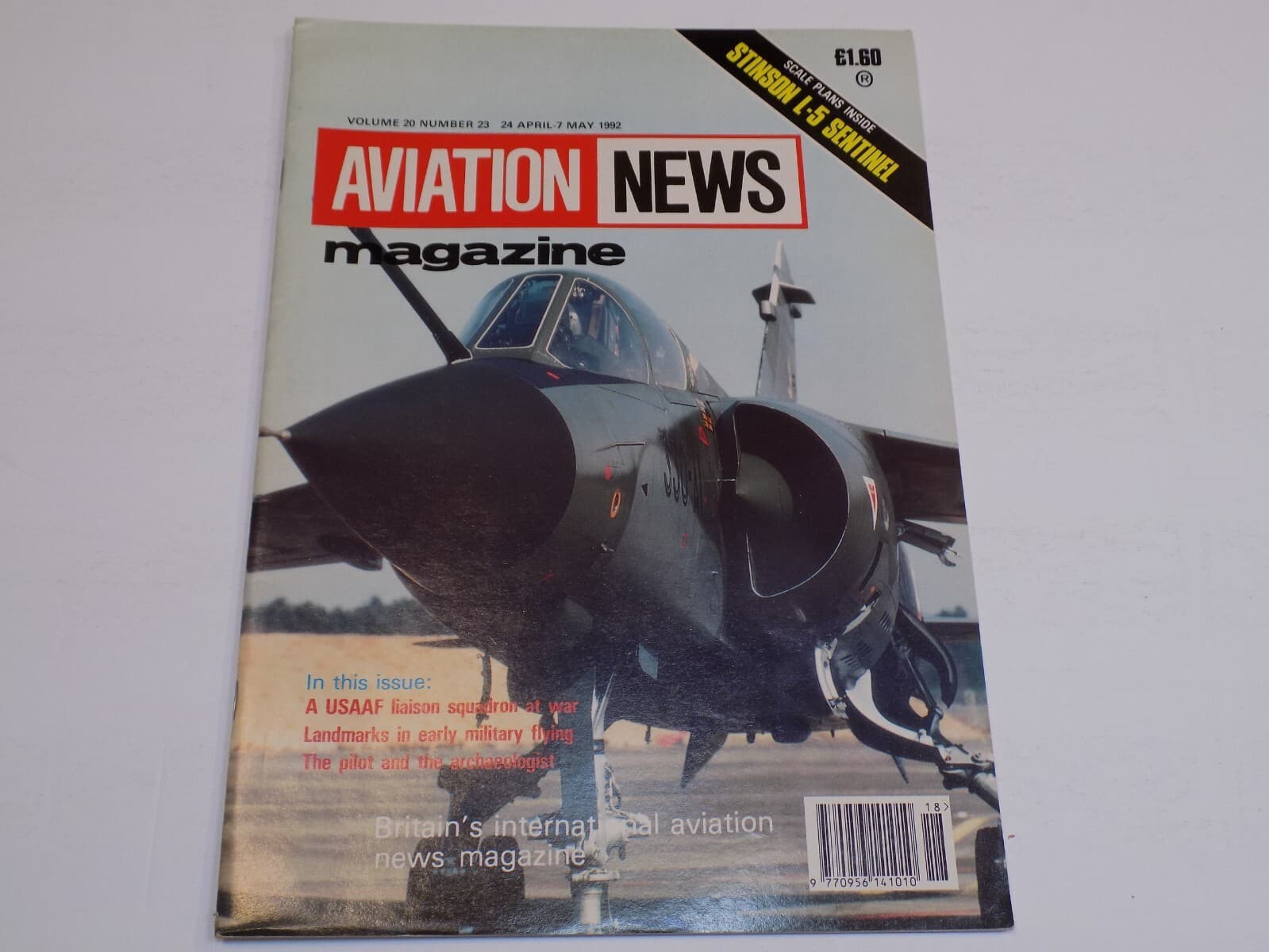Aviation News Magazine Apr May 1992 Stinson L-5 Sentinel USAAF Liaison Squadron