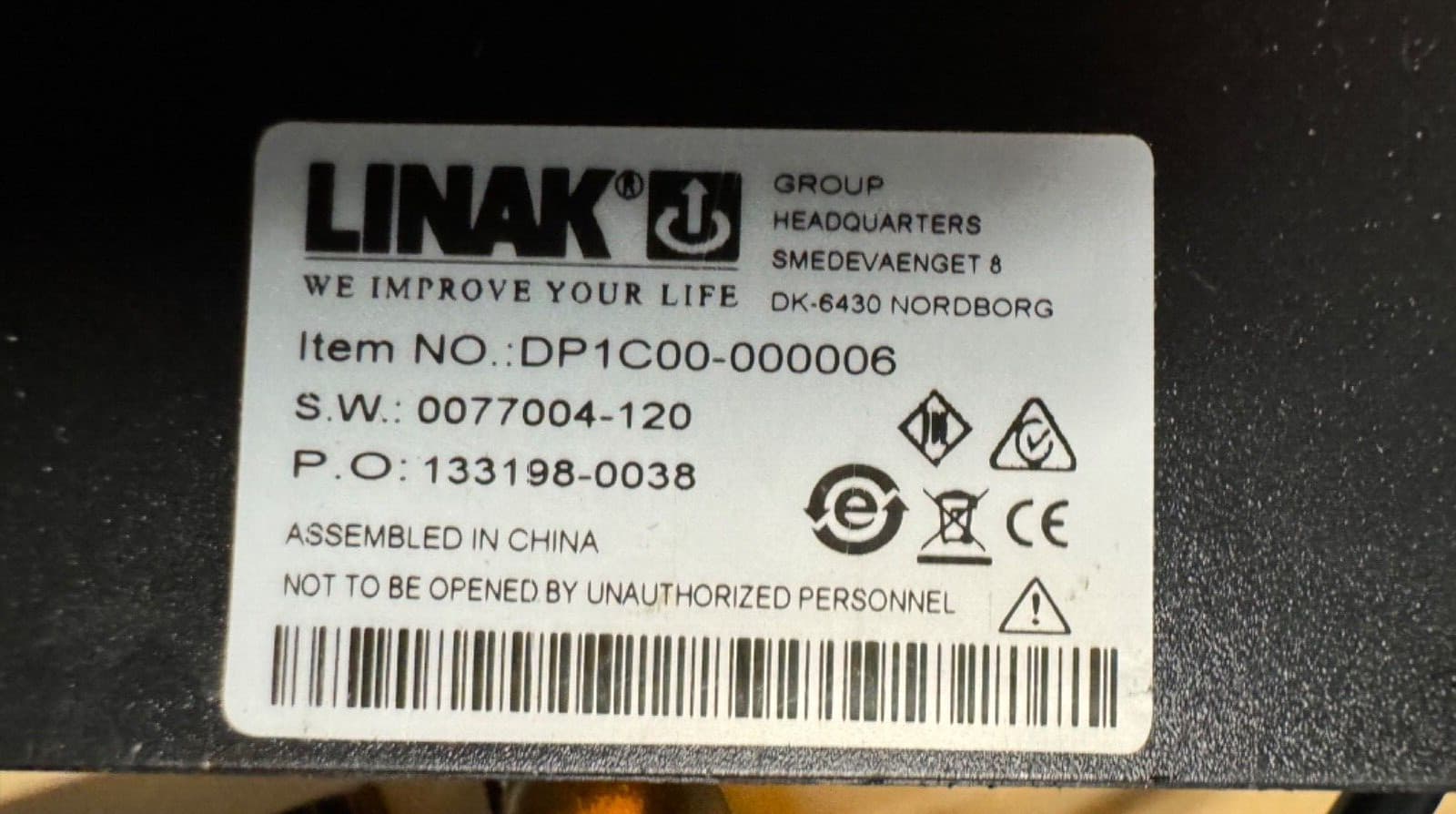 Linak CBD4H00030A-409 Control Box For Linear Actuator Systems 120VAC 600W 5