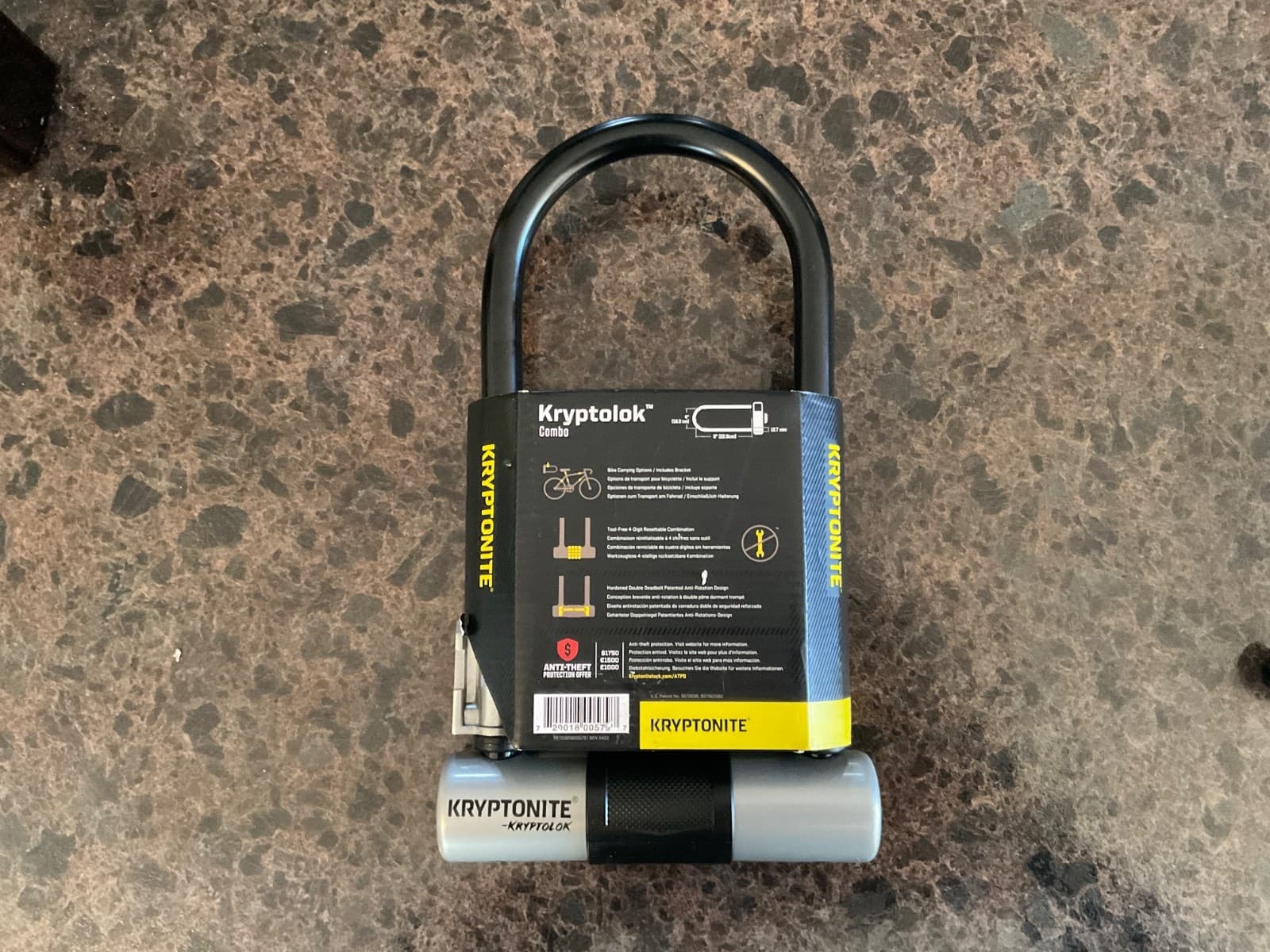 Kryptonite KryptoLok U-Lock - 4 x 9", 4-Digit Combination, Black 2