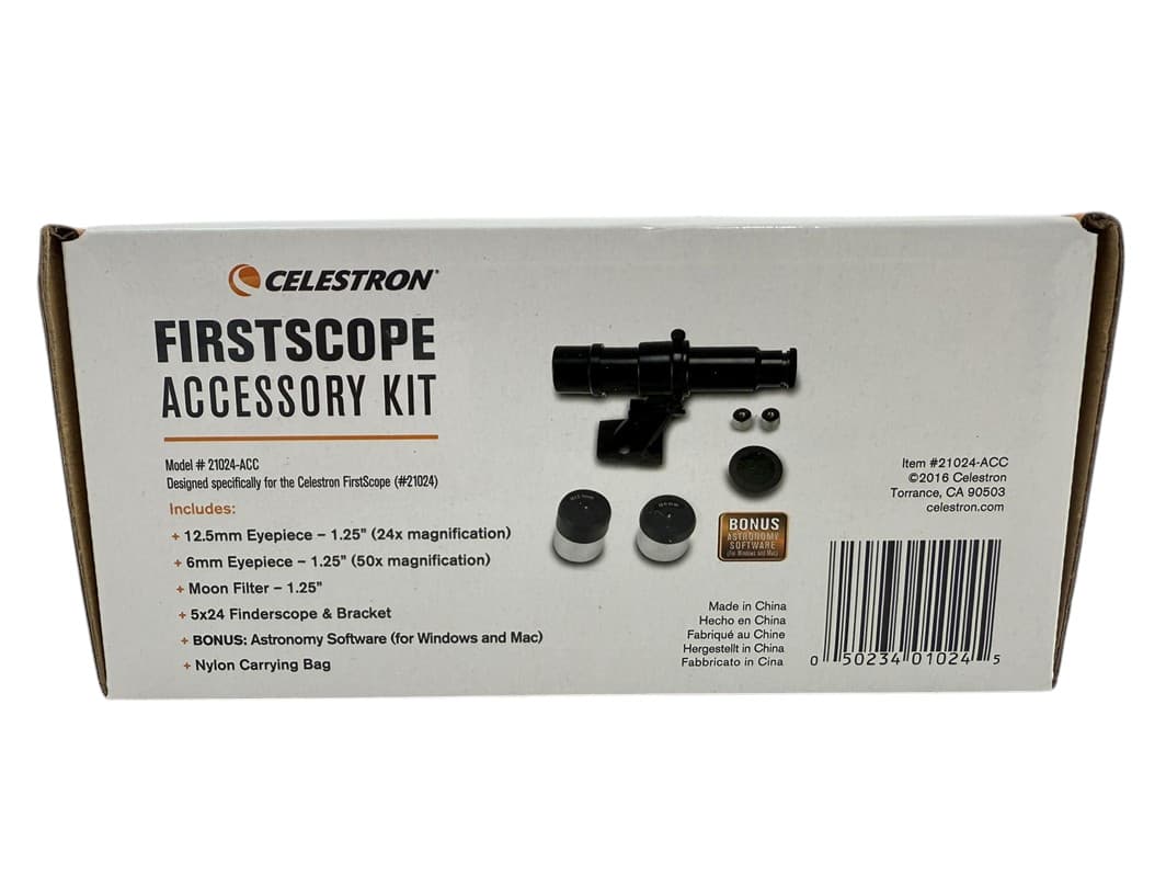 Celestron NEW FirstScope Upgrade Accessory Kit Moon Filter & Eyepieces 21024-ACC 5