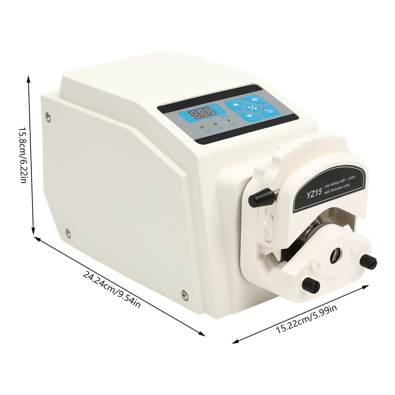 Peristaltic Pump for Industrial High Precision Liquid Metering w/ Variable Speed 2