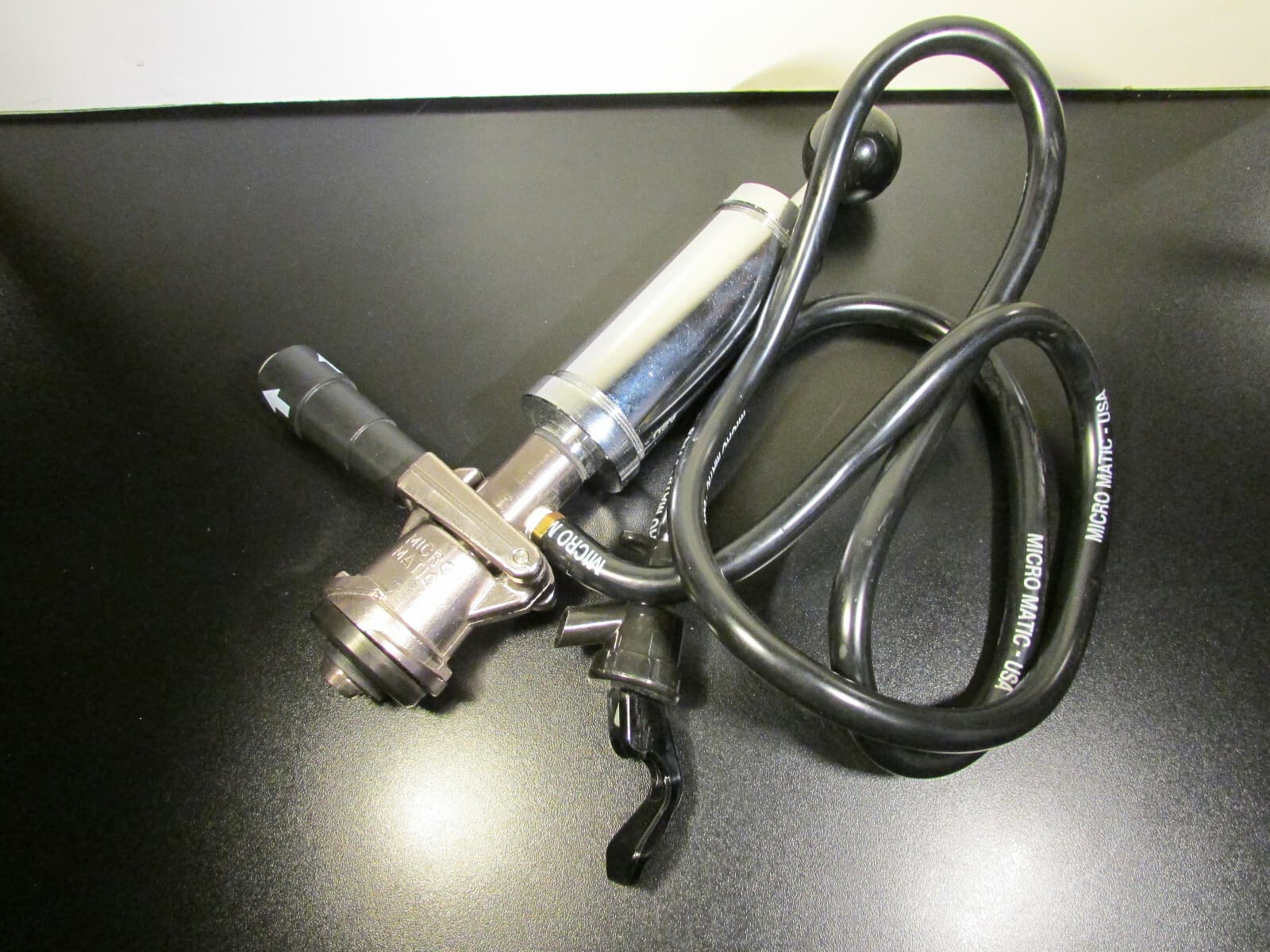 Micro Matic Beer Keg Tap Pump with Hose Coupler Draft Dispenser 4