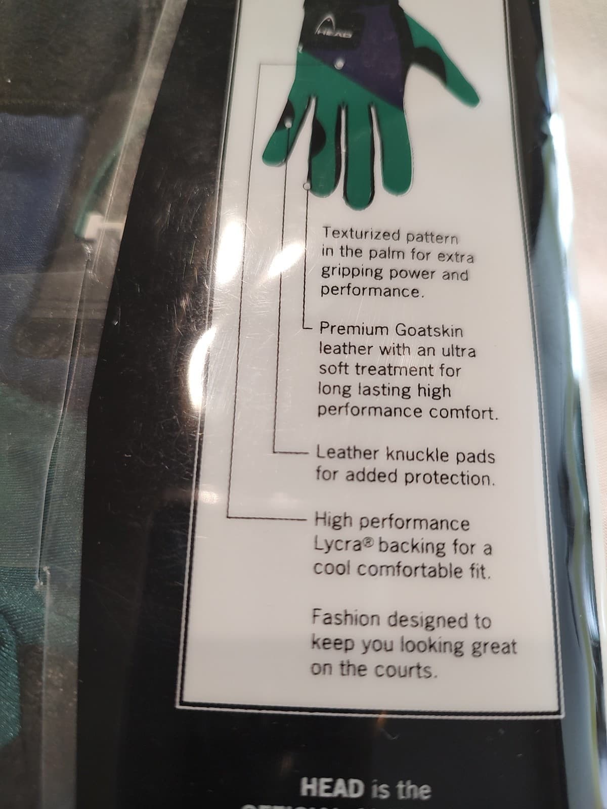 Head, Right Handed Racquetball Glove 4