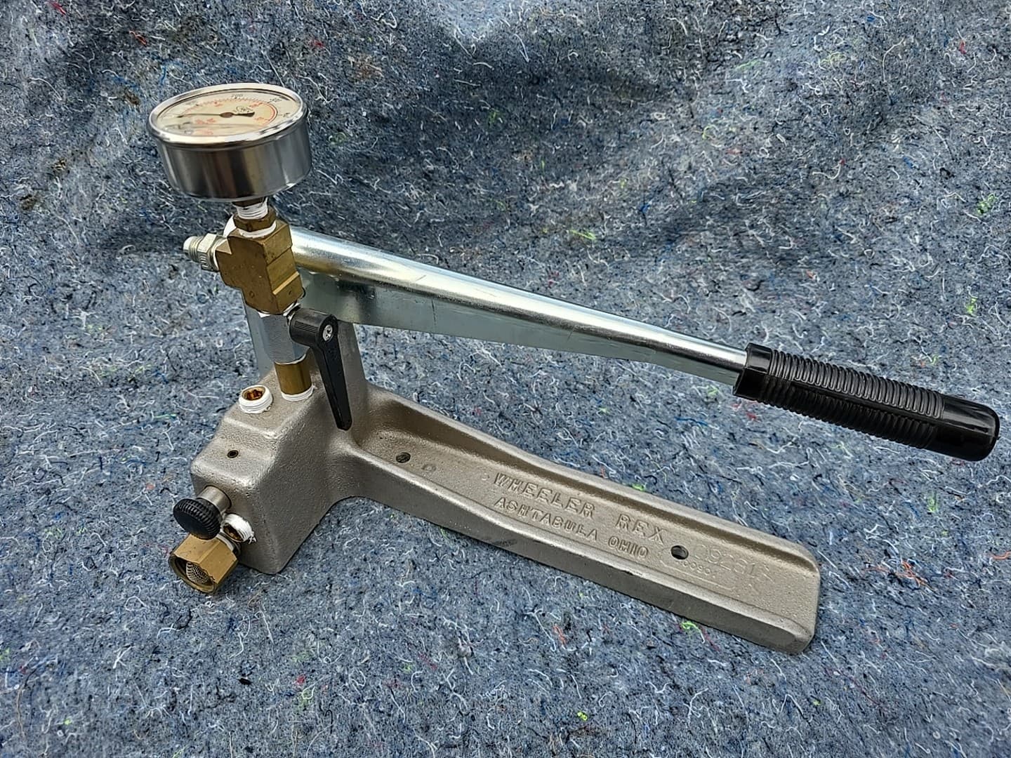 Wheeler Rex Hand Operated Hydrostatic Test Pump 600 PSI 