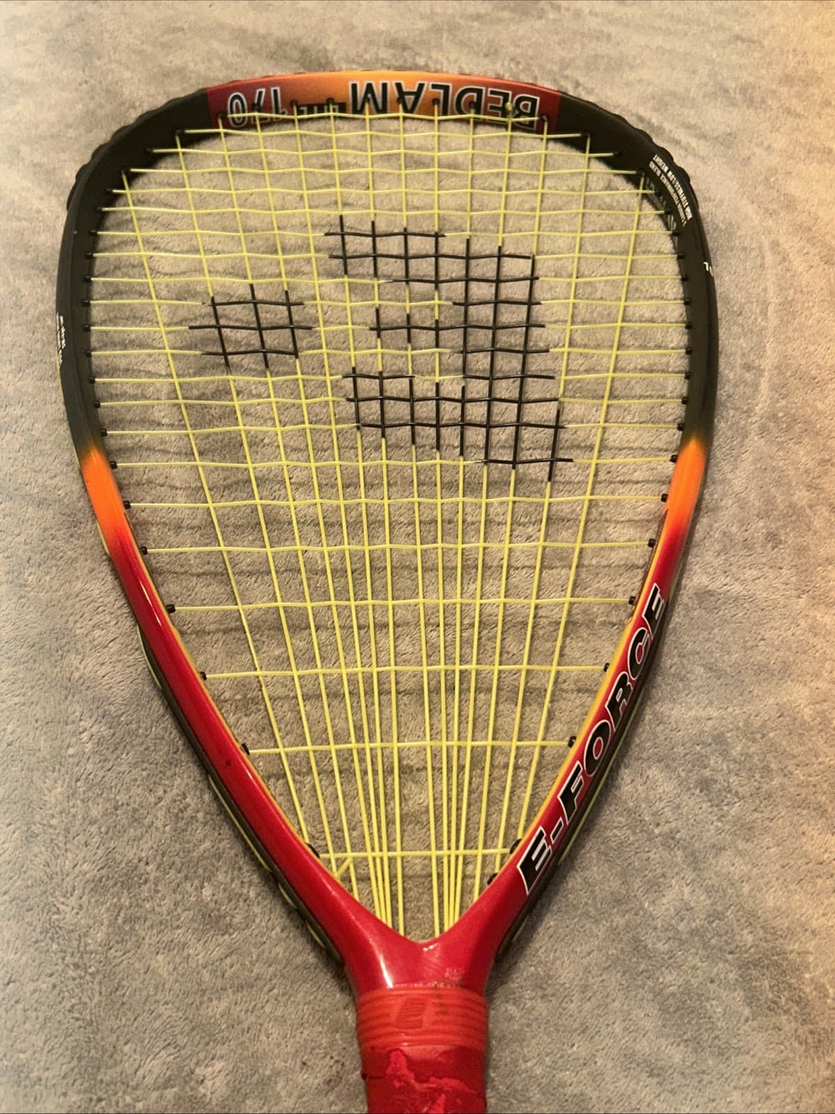 bedlam 170 lite racquetball racquet 22” longstring 62 vibration damping power 🔥 6